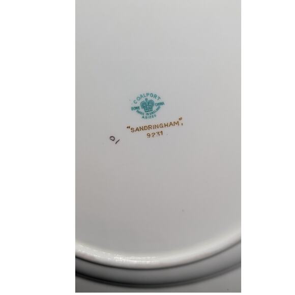 Rare Vintage Sandringham Light Blue by Coalport. Set of 2 Dinner Plates 10.5 in - Picture 5 of 5